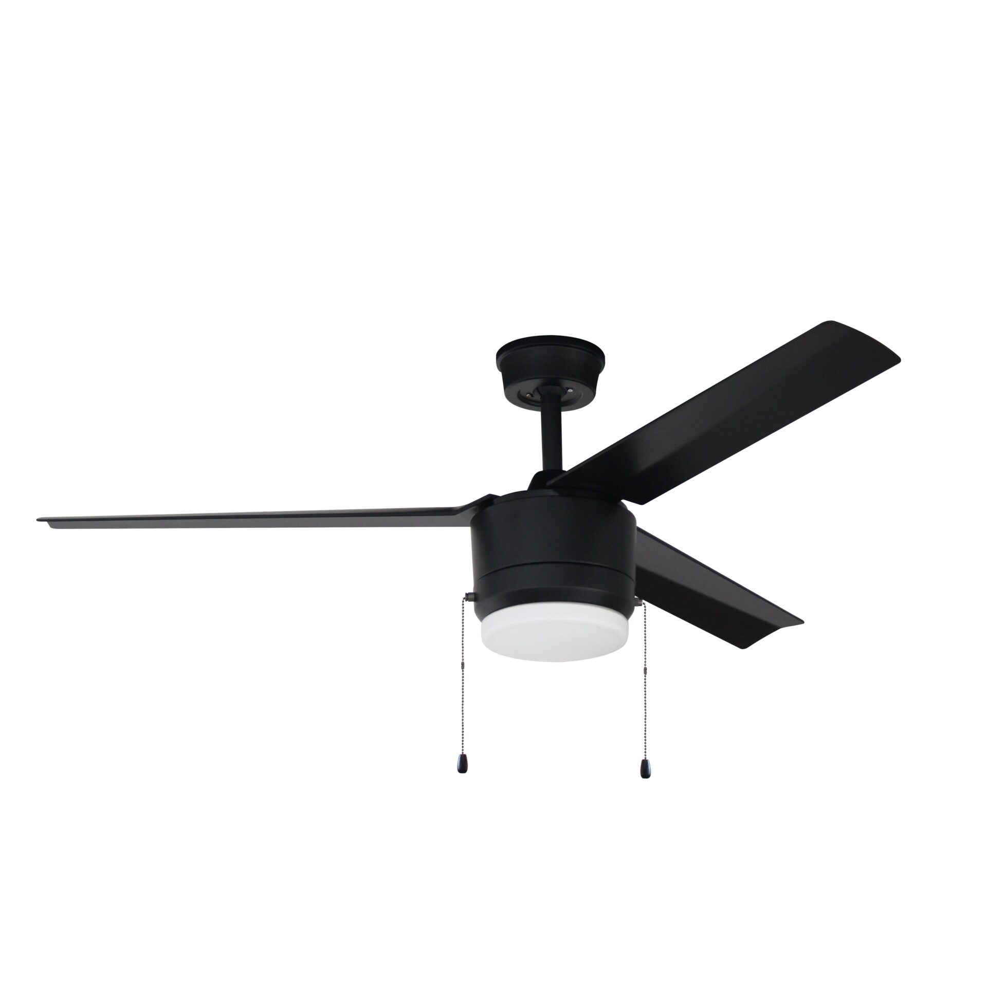 The Blue Mountain 52” Curves low profile hugger ceiling fan is not your ordinary flush mount ceiling fan. The Curves brushed nickel finish with film dipped simulated teak wood body accents offers soft, sleek tones that are suitable for any room type.